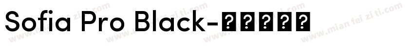 Sofia Pro Black字体转换